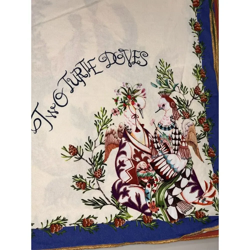 Anthropologie Phannapast Taychamaythakool 12 Days Christmas Napkins Square